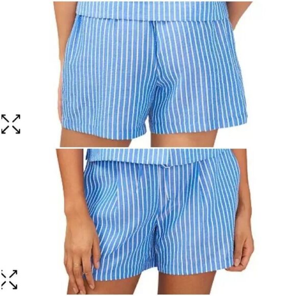 Riley & Rae Striped Shorts Sz Med - Picture 1 of 13